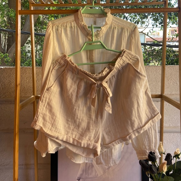 Coord Set. 100 % Cotton Crinkle Double Gauze.Size - XL - Picture 3 of 14